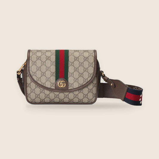 Sacoche Gucci — Beige GG bande Web