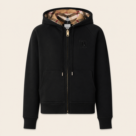 Veste Burberry Zip — Noir