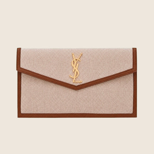 Pochette Yves Saint Laurent — Beige et cognac